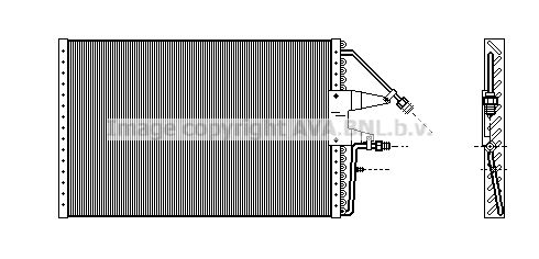 AVA QUALITY COOLING Конденсатор, кондиционер CT5022